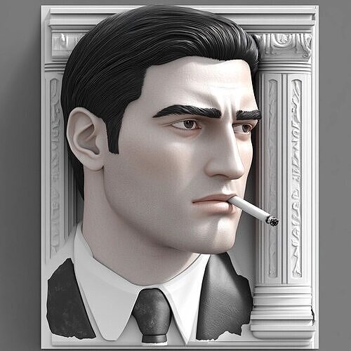 Vito Scaletta Relief 3D print model