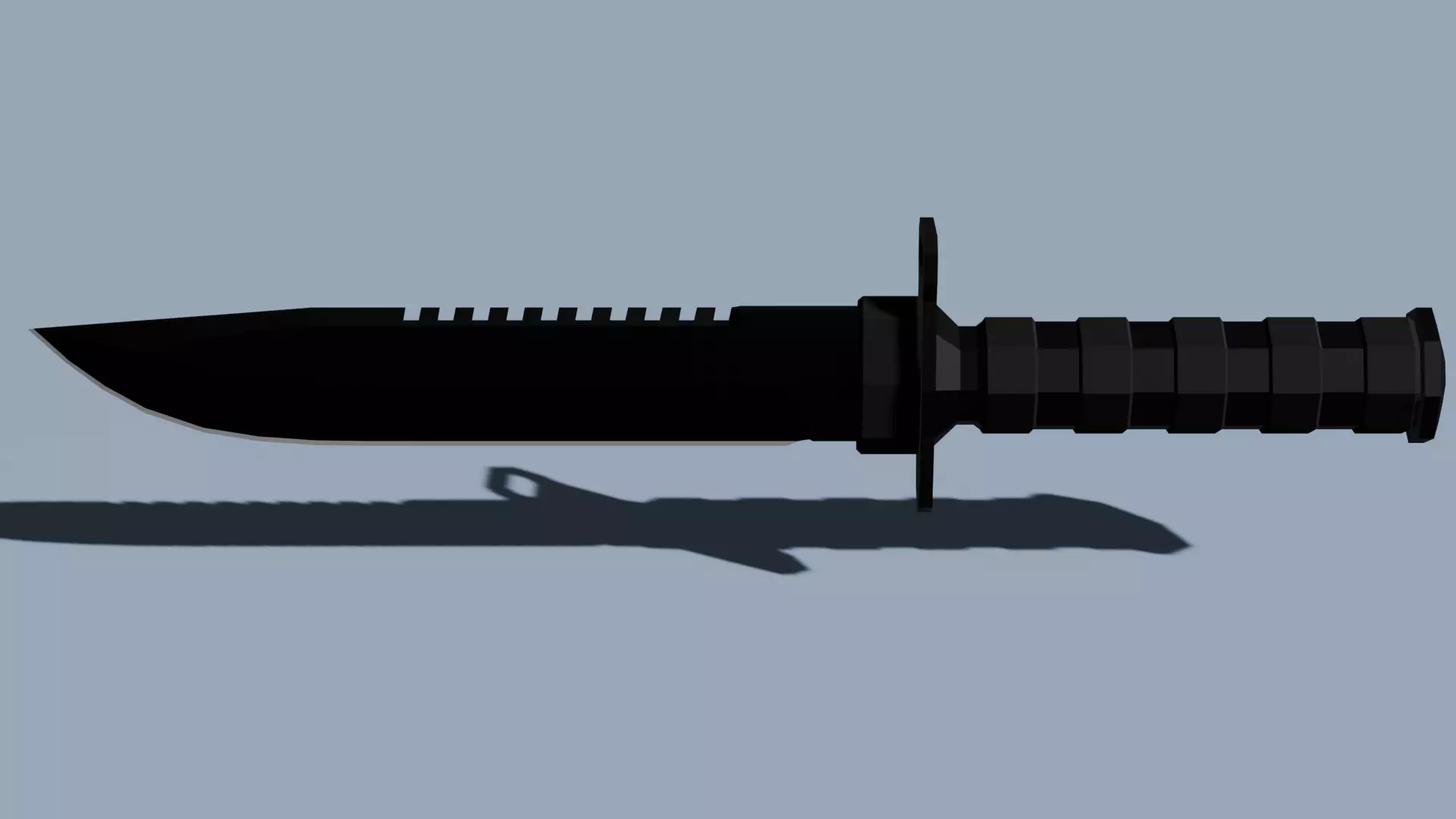 CUCHILLO DE SUPERVIVENCIA   Free low-poly 3D model_0