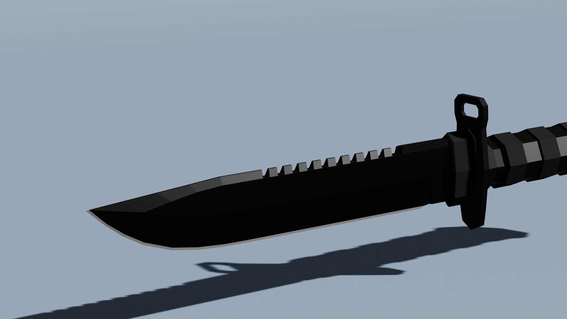 CUCHILLO DE SUPERVIVENCIA   Free low-poly 3D model_1