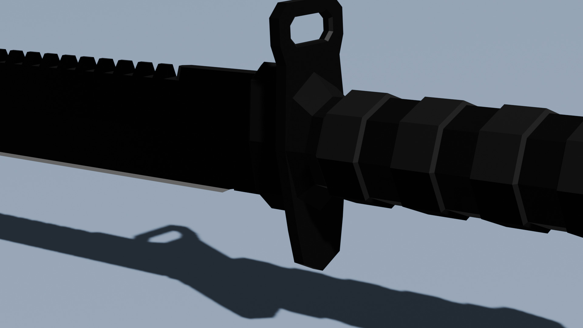 CUCHILLO DE SUPERVIVENCIA   Free low-poly 3D model_3