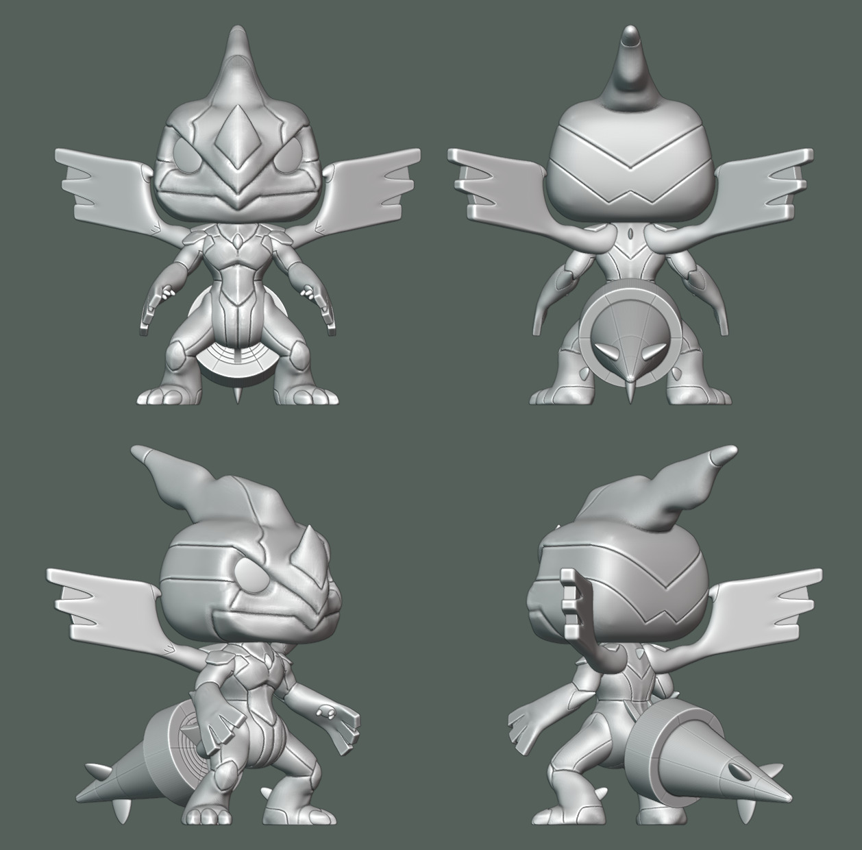 Funko Zekrom Pokemon White 3D print model_3