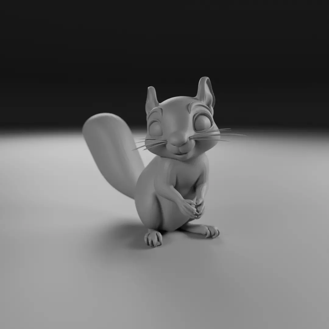 squirrel 3D print model_0
