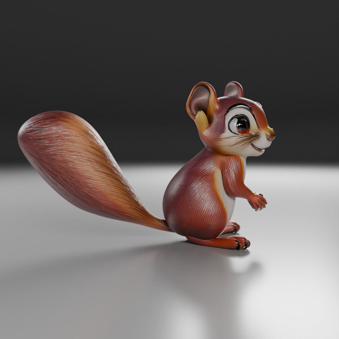 squirrel 3D print model_10