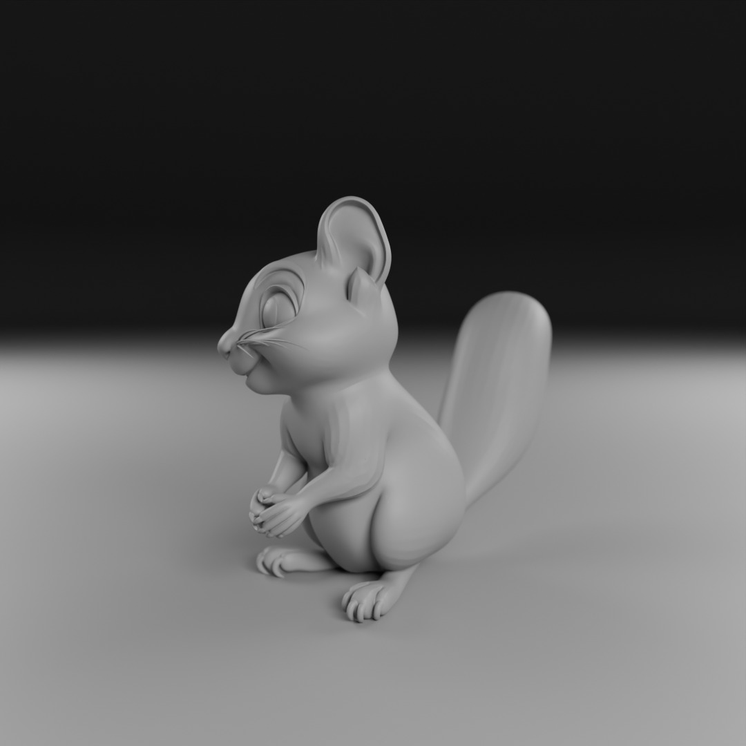 squirrel 3D print model_6