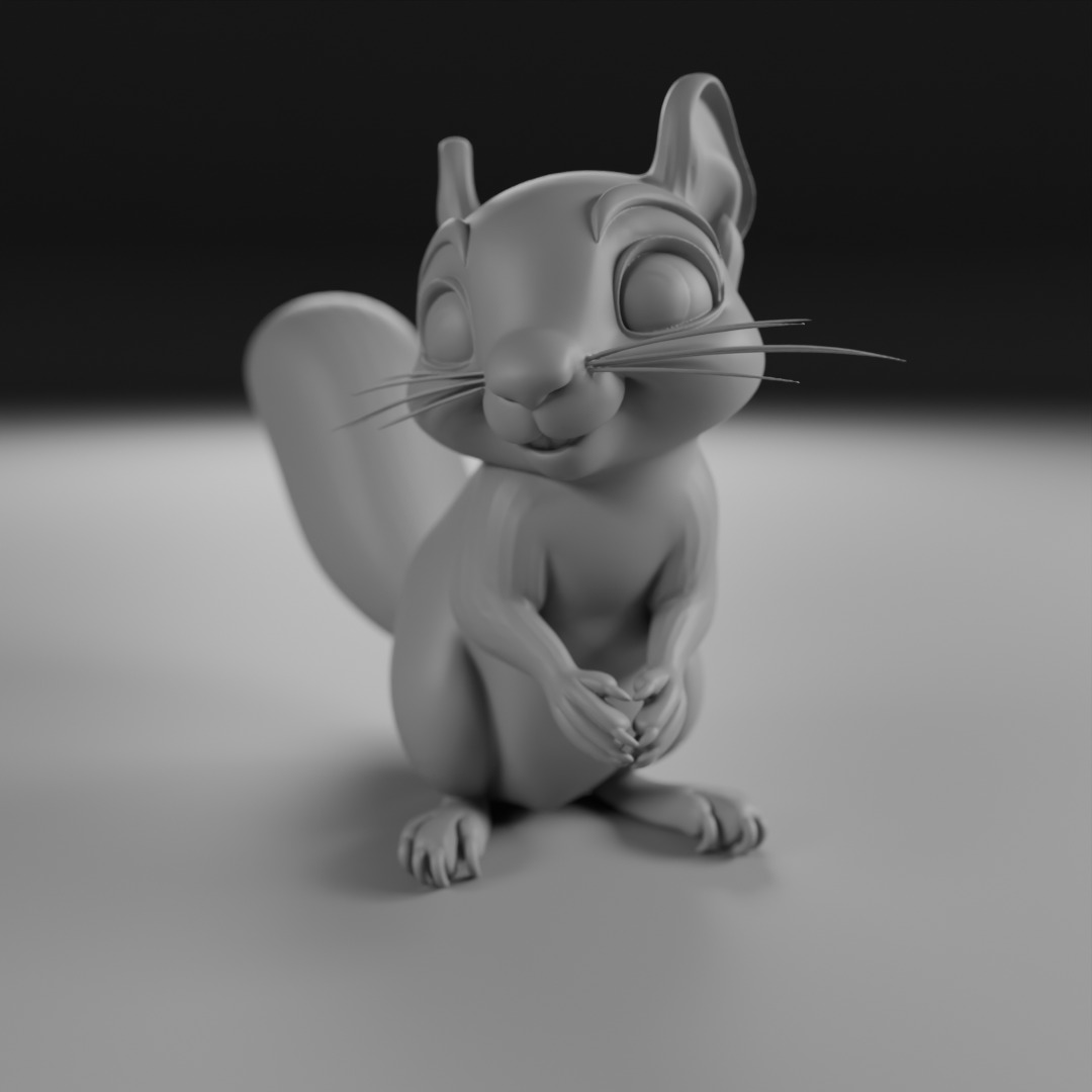 squirrel 3D print model_9