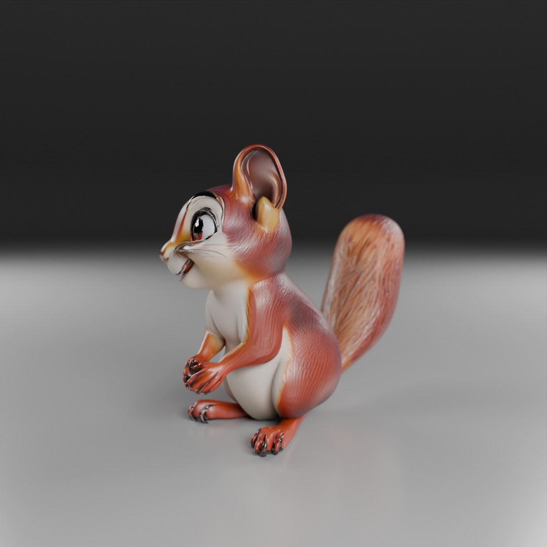 squirrel 3D print model_14