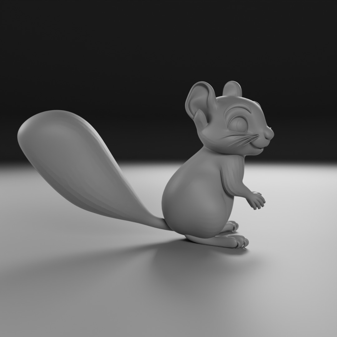 squirrel 3D print model_2