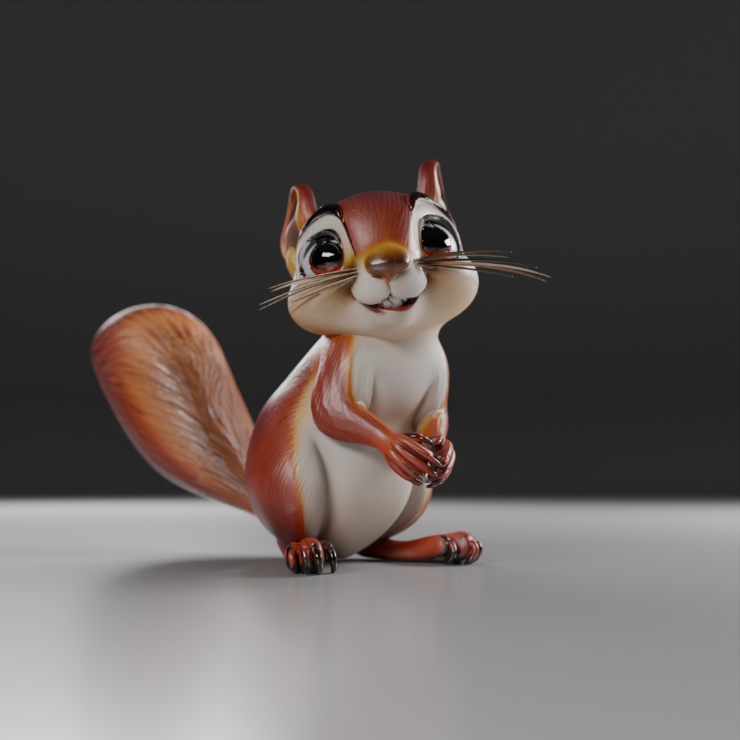squirrel 3D print model_17