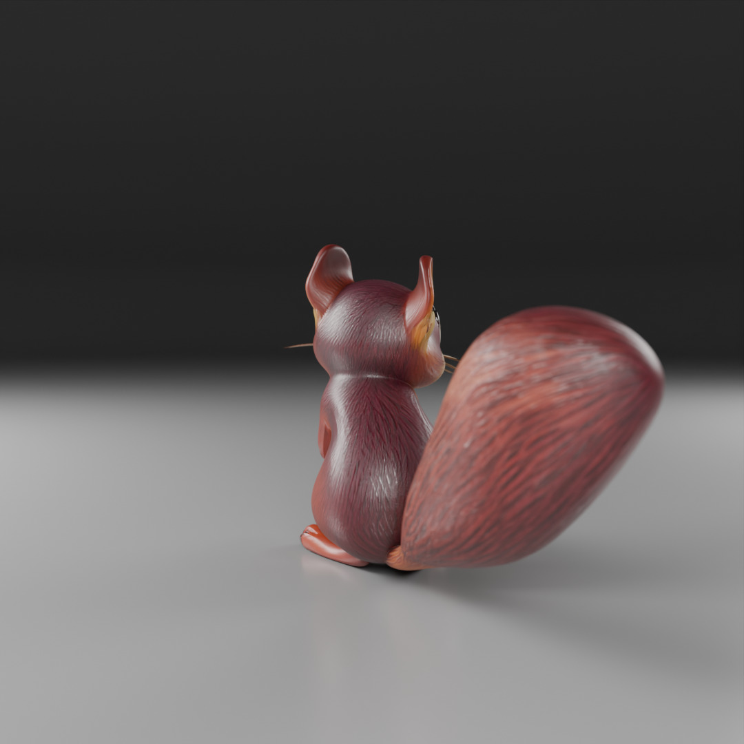 squirrel 3D print model_12