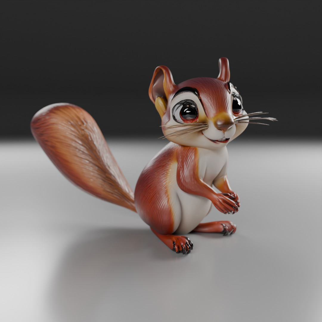 squirrel 3D print model_13