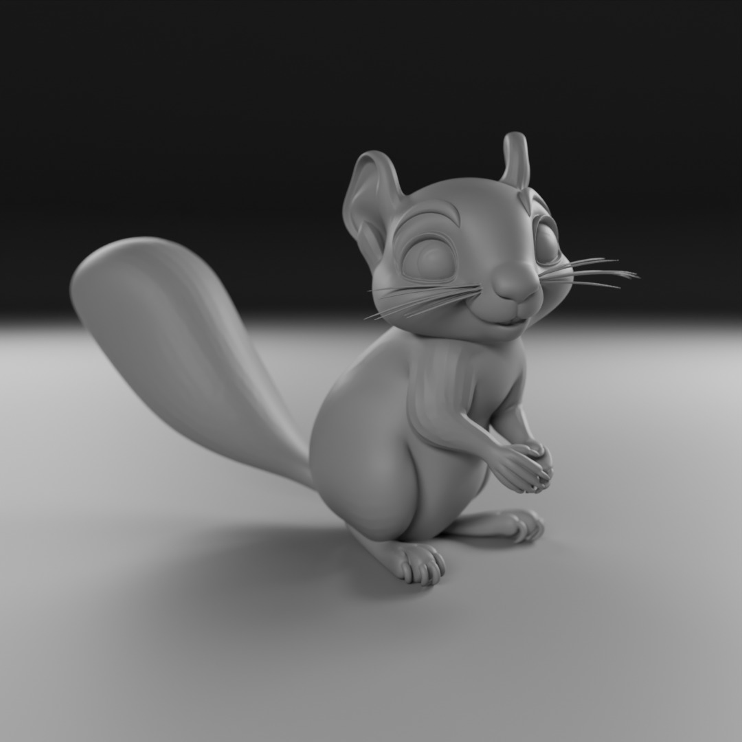squirrel 3D print model_5