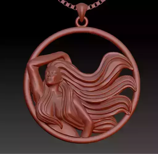 Virgo Zodiac Sign Pendant