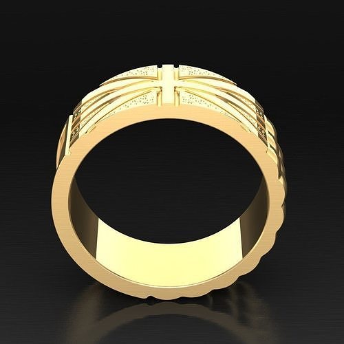 Popular Diamond Man Ring Jewelry 3MR080 3D model