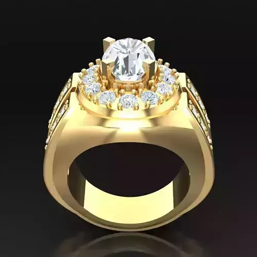 Popular Diamond Man Ring Jewelry 3MR076