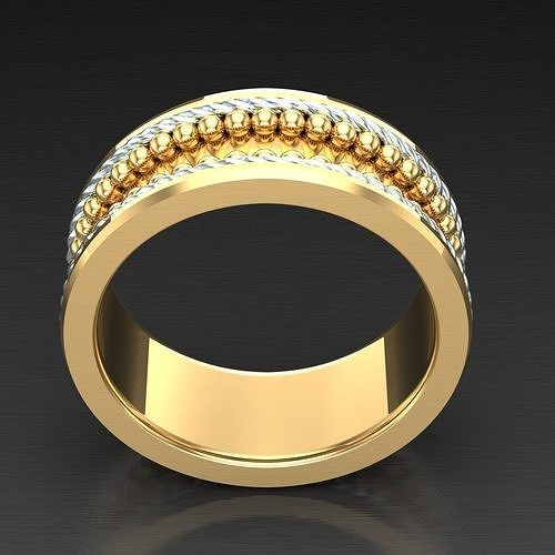 Popular Diamond Man Ring Jewelry 3MR074 3D model