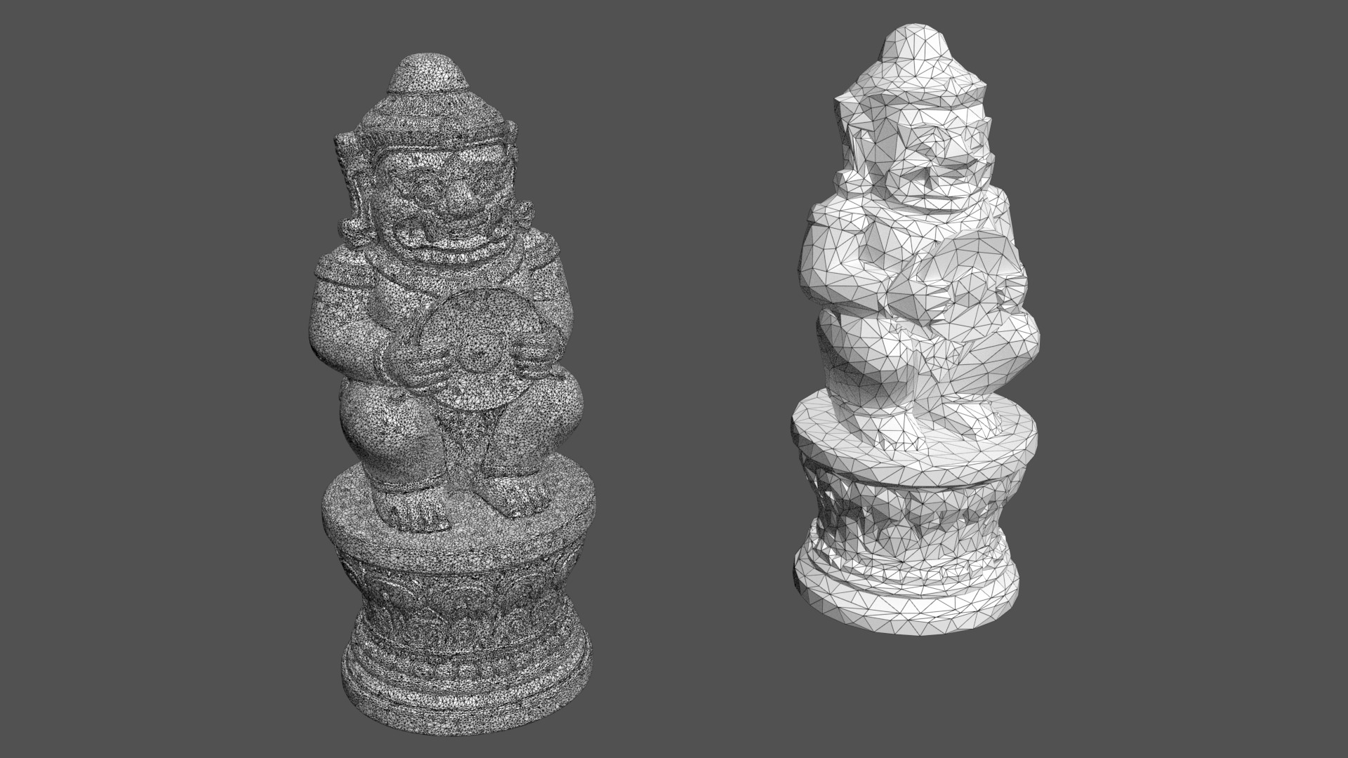 Ancient Khmer Statues Pack A-250523 3D Model Collection_6