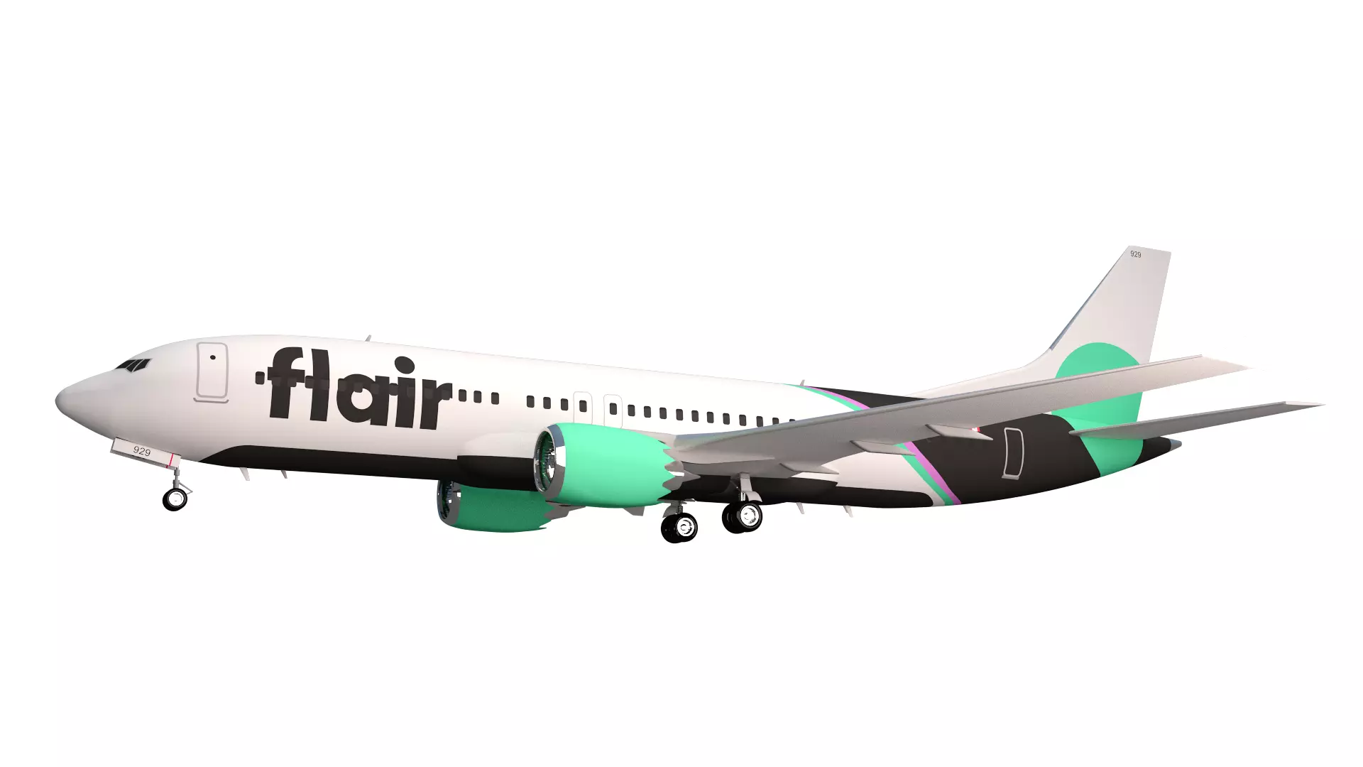 Flair Airlines Boeing 737 max 8 3D model