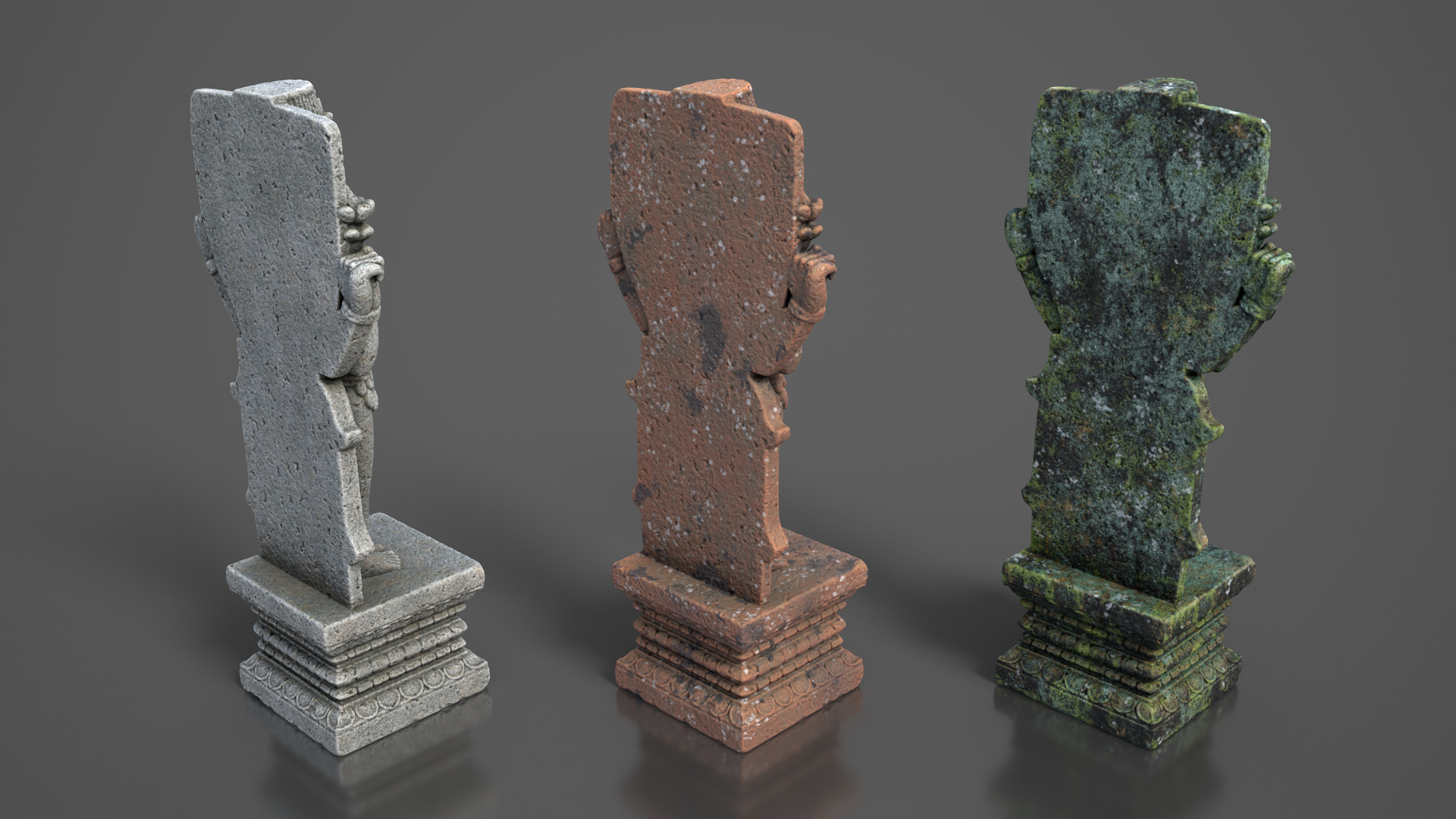 Ancient Khmer Statue20-250523 Low-poly 3D model_4