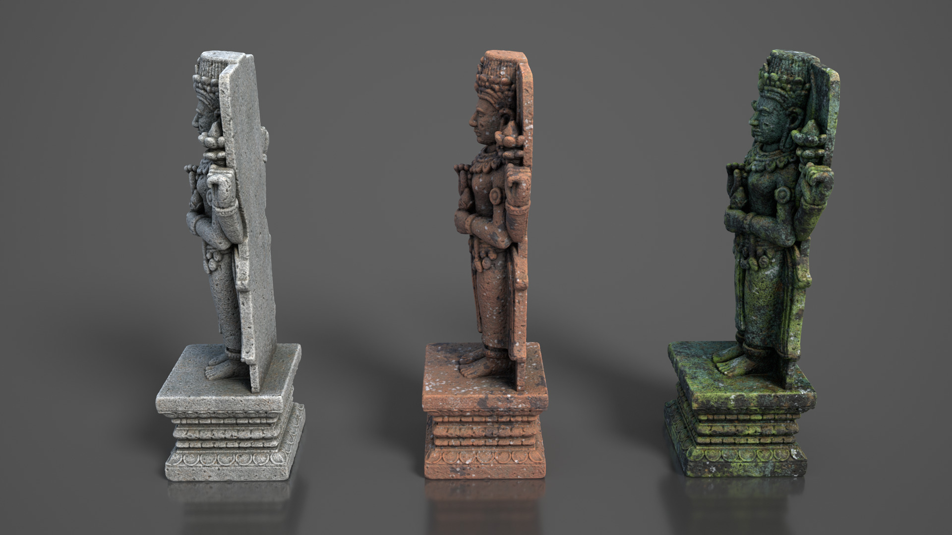 Ancient Khmer Statue20-250523 Low-poly 3D model_7