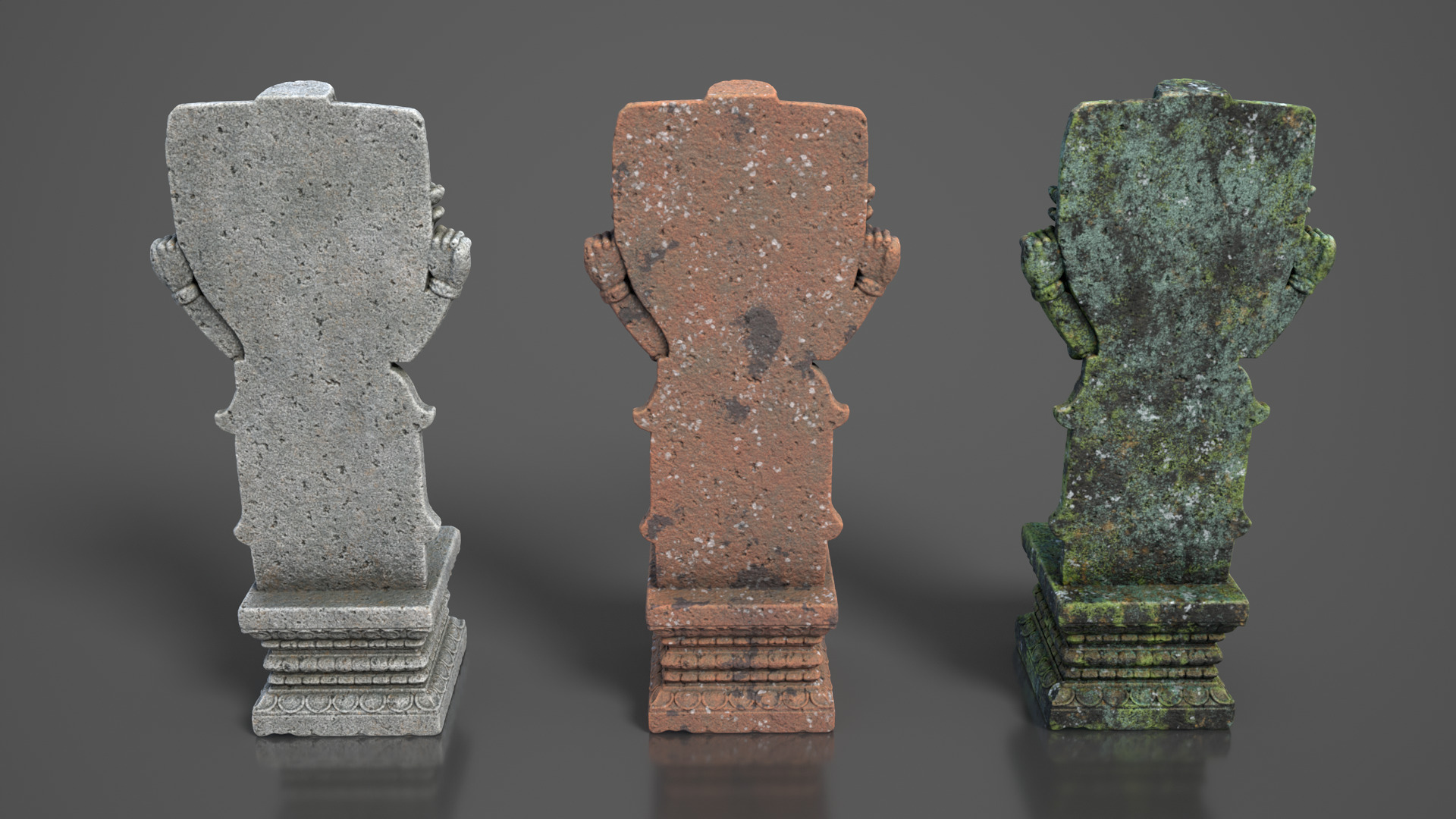 Ancient Khmer Statue20-250523 Low-poly 3D model_5