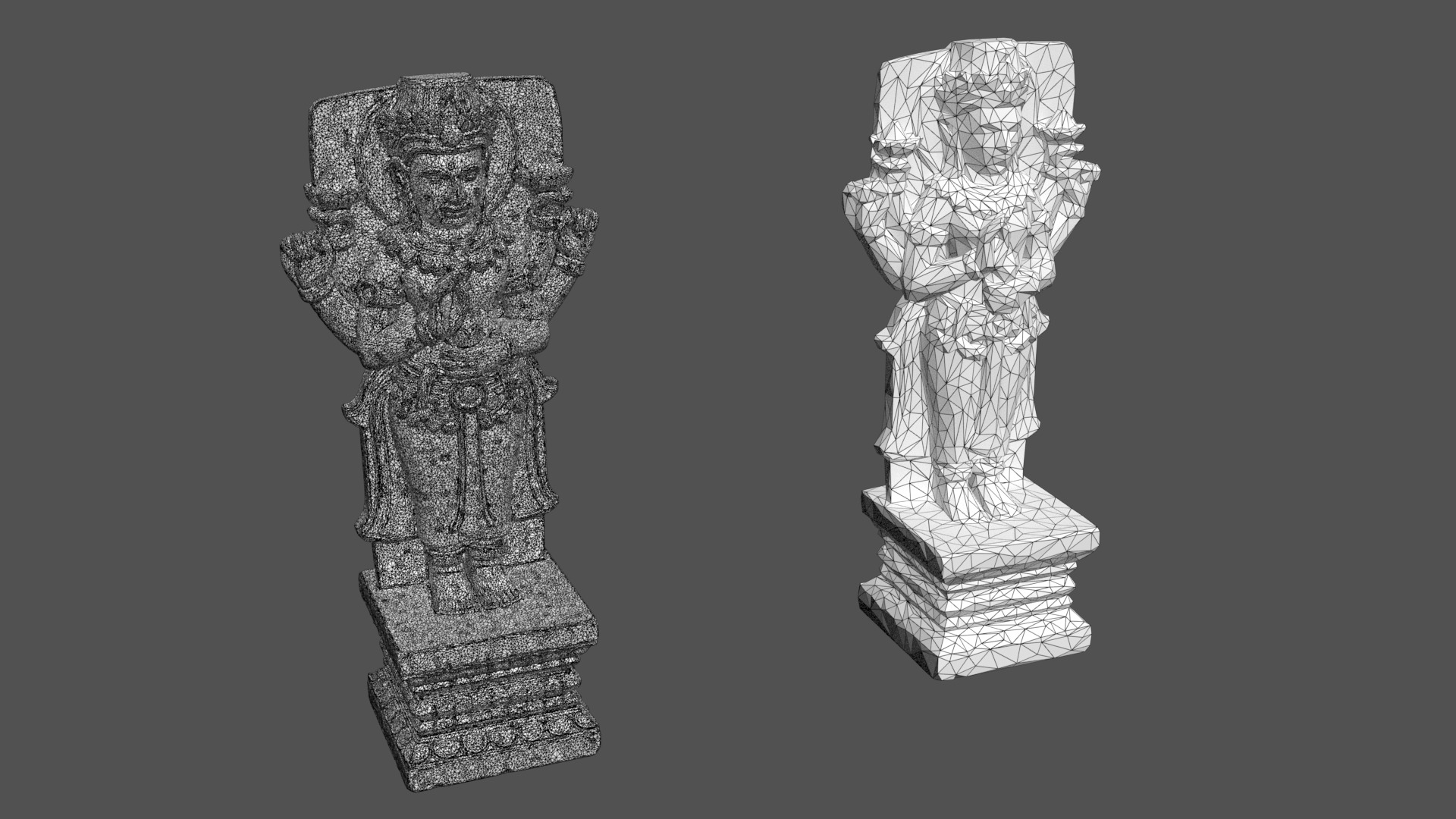 Ancient Khmer Statue20-250523 Low-poly 3D model_9