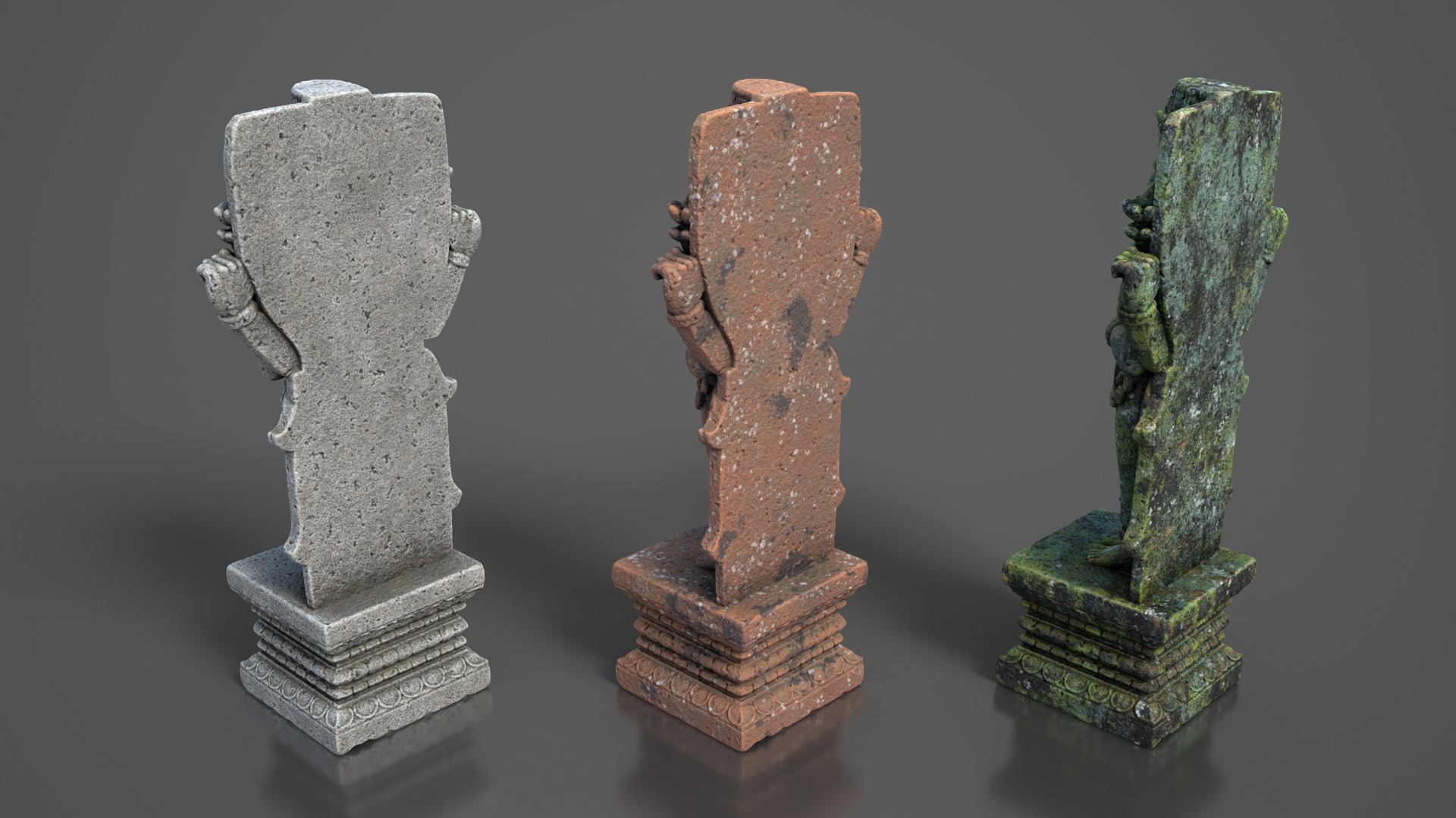 Ancient Khmer Statue20-250523 Low-poly 3D model_6
