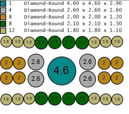 Light Gold Diamond Men Ring 2MR021 3D model_5