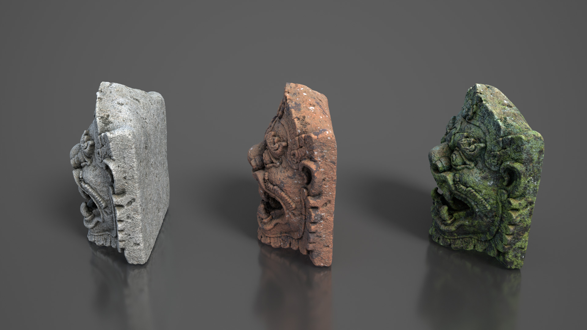 Ancient Khmer Statue23-250523 Low-poly 3D model_7