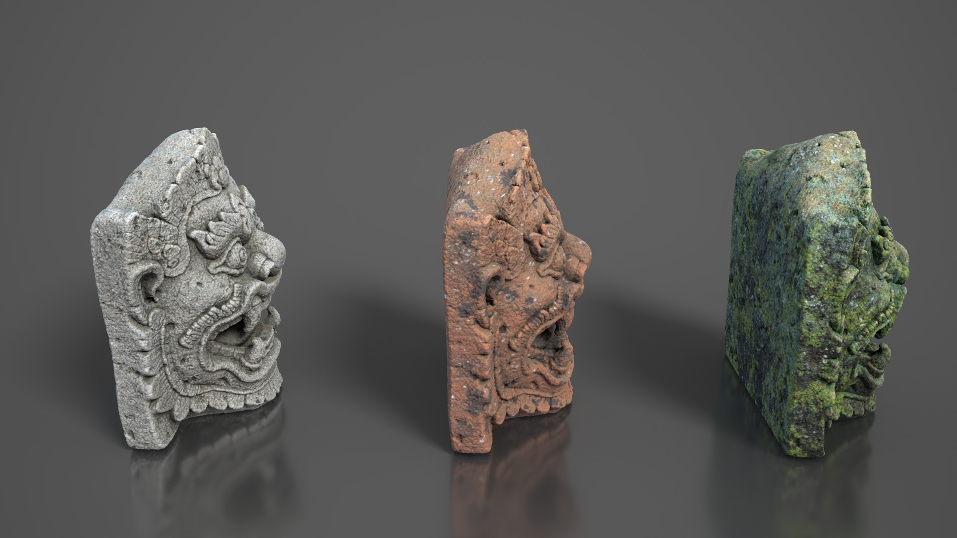 Ancient Khmer Statue23-250523 Low-poly 3D model_3