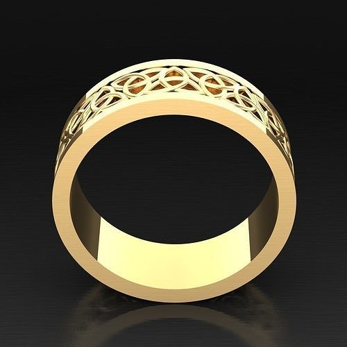 Popular Diamond Man Ring Jewelry 3MR044 3D model