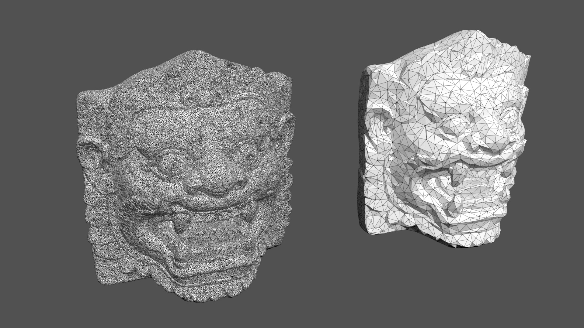 Ancient Khmer Statues Pack B-250523 3D Model Collection_12