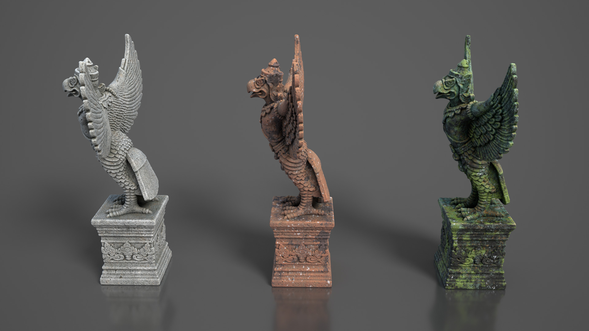 Ancient Khmer Statue24-250523 Low-poly 3D model_7