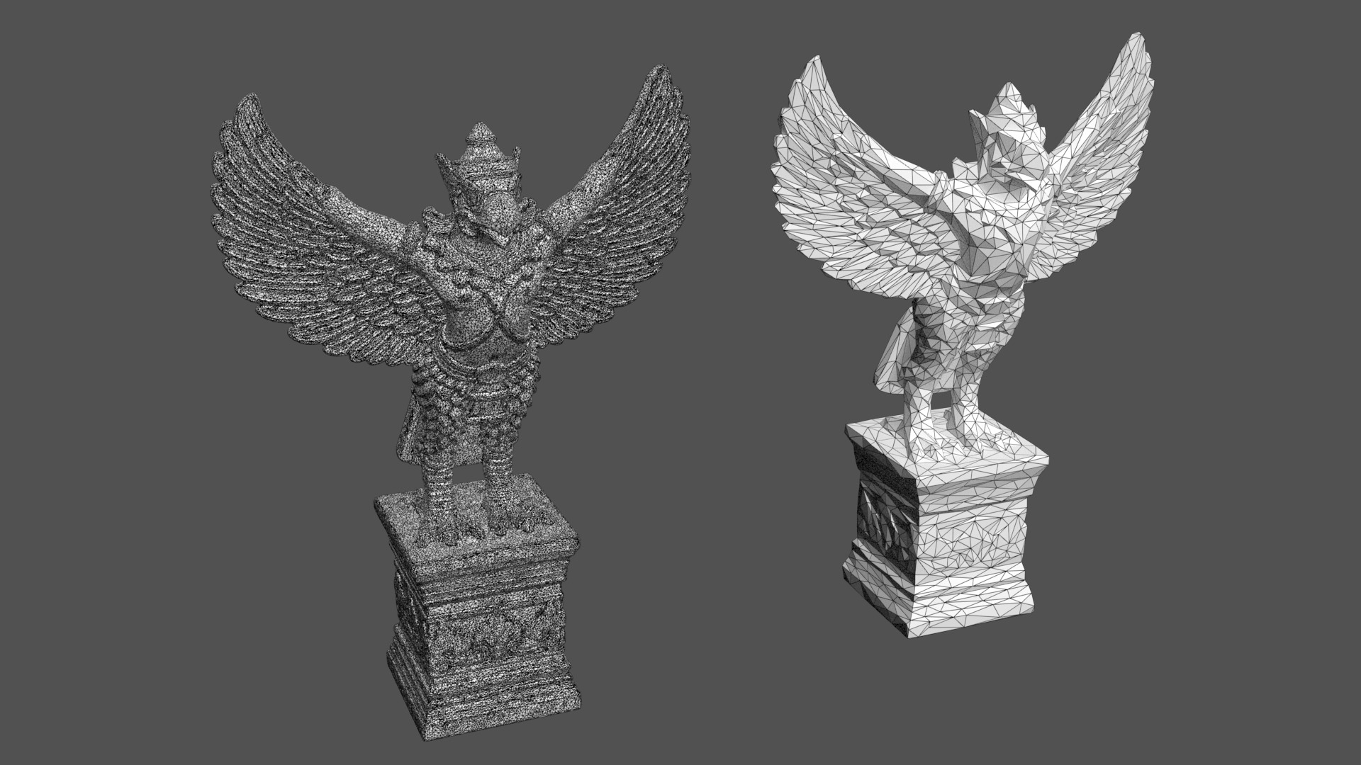 Ancient Khmer Statue24-250523 Low-poly 3D model_9