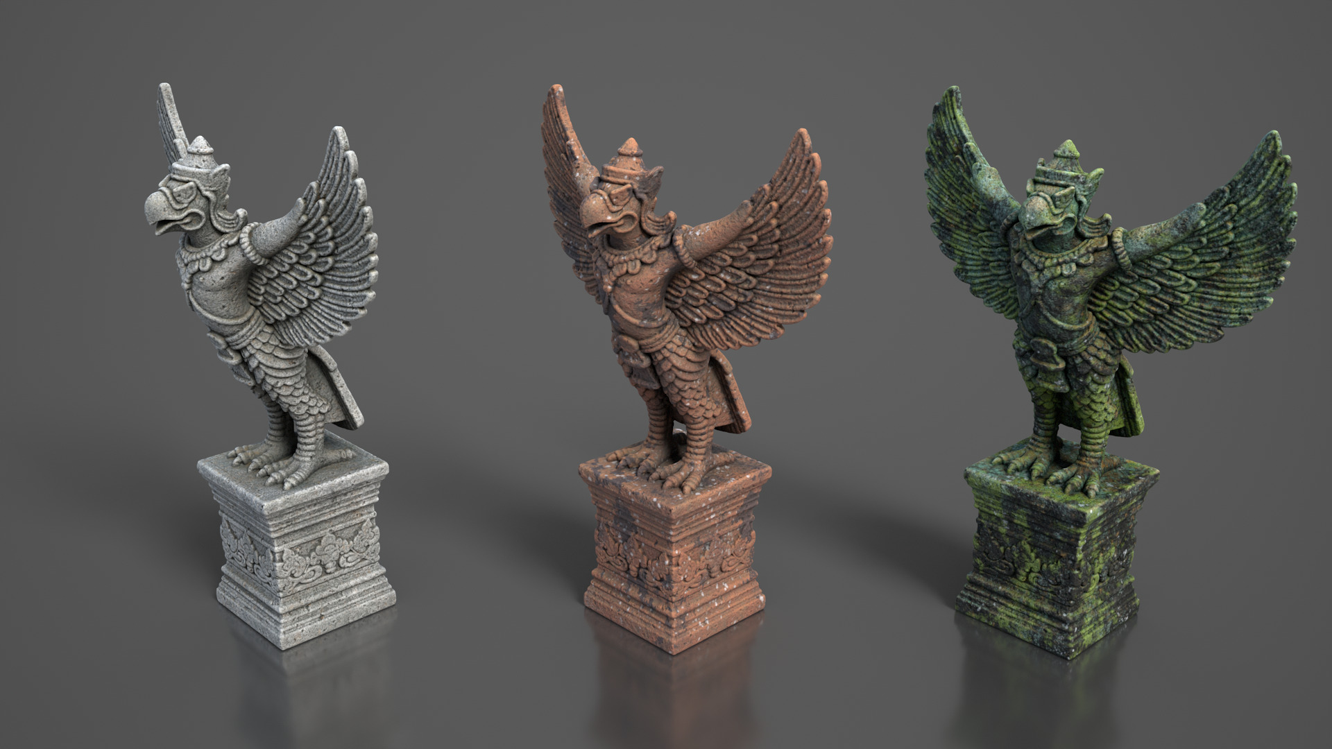 Ancient Khmer Statue24-250523 Low-poly 3D model_8