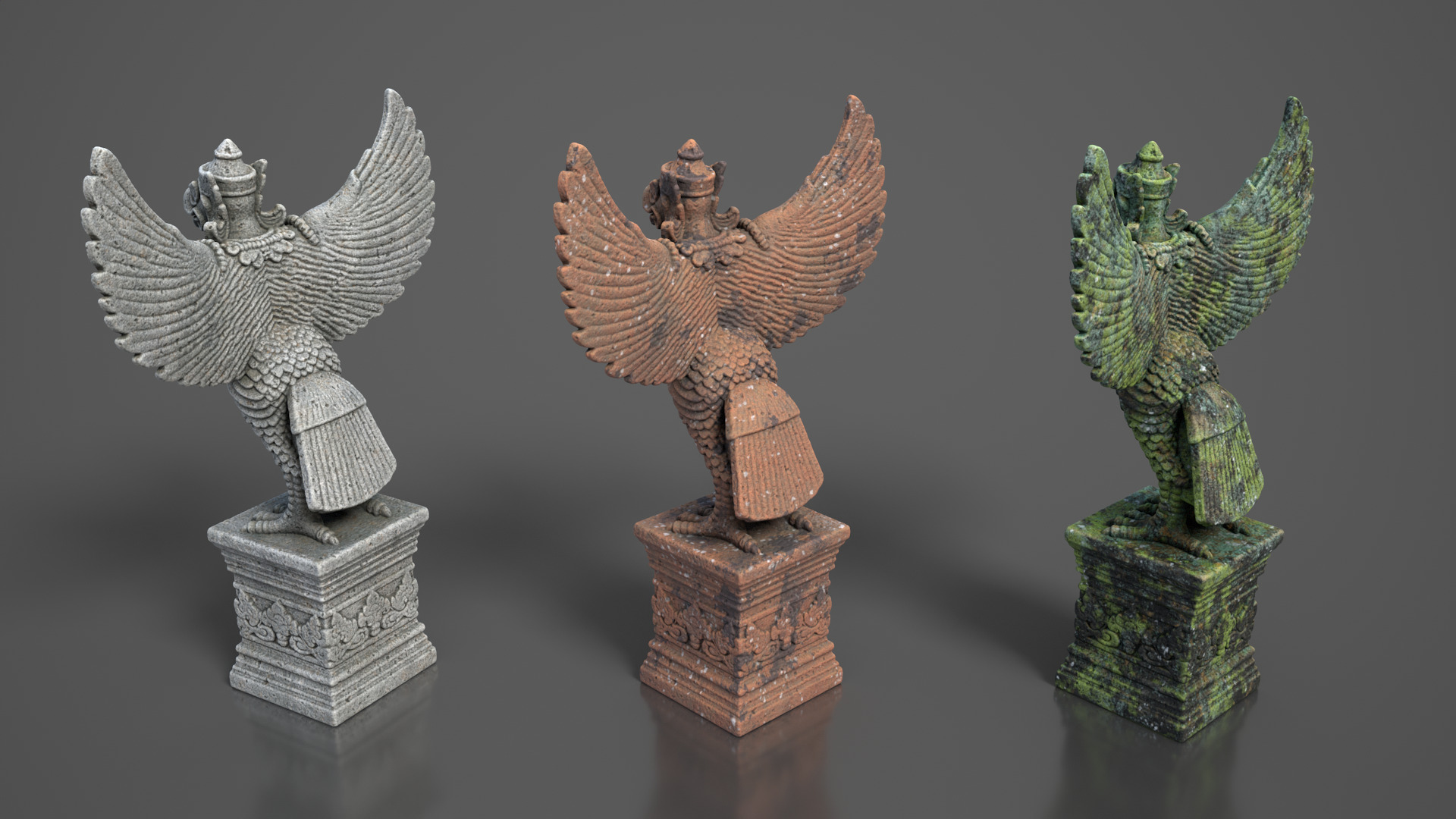 Ancient Khmer Statue24-250523 Low-poly 3D model_6