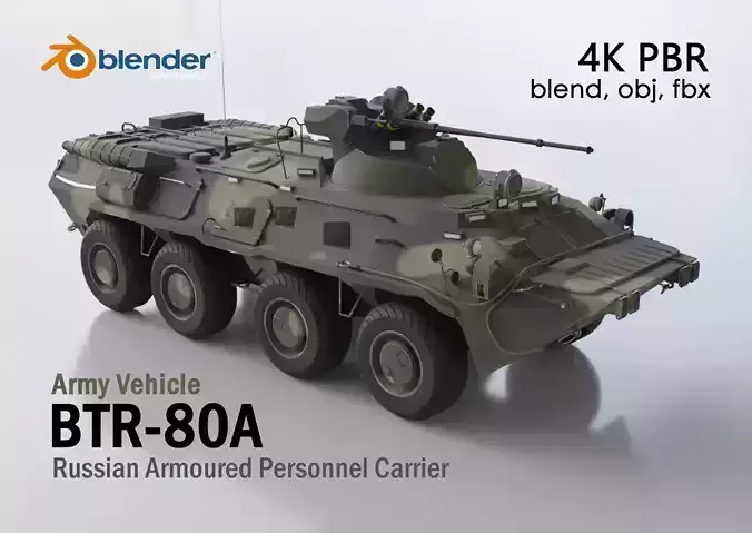 BTR-80A - Armoured Personnel Carrier