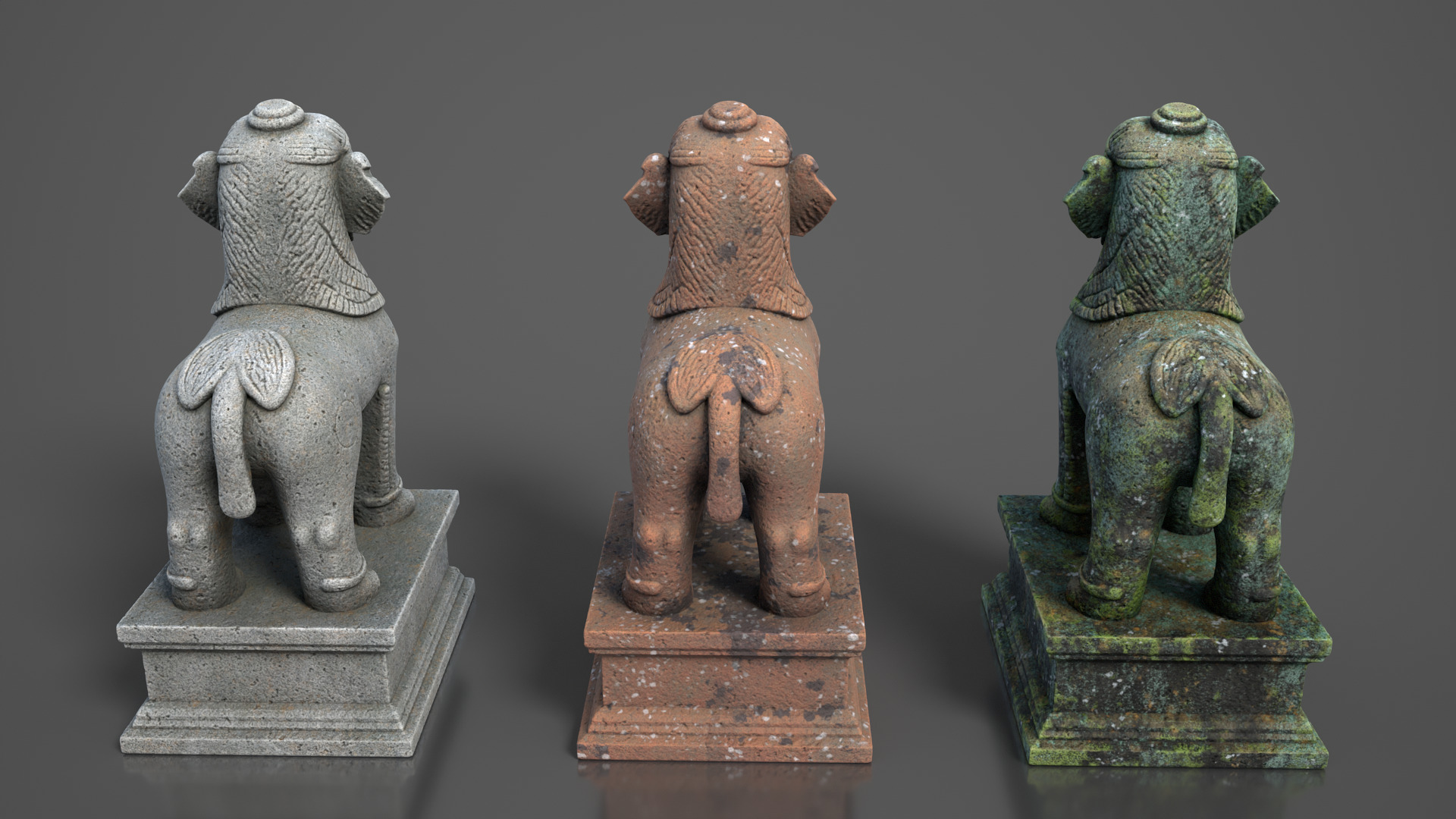 Ancient Khmer Statue25-250523 Low-poly 3D model_5