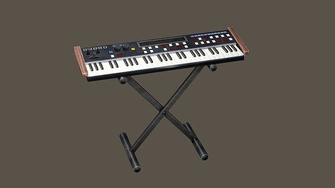 Synthesizer Casio Music Tool 3D Model Low-poly 3D model