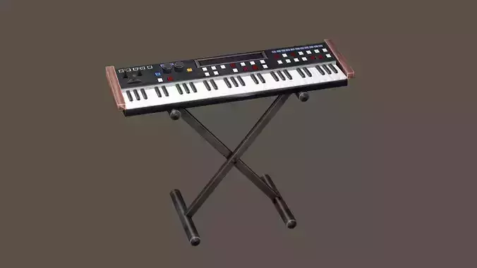 Synthesizer Casio Music Tool 3D Model Low-poly 3D model