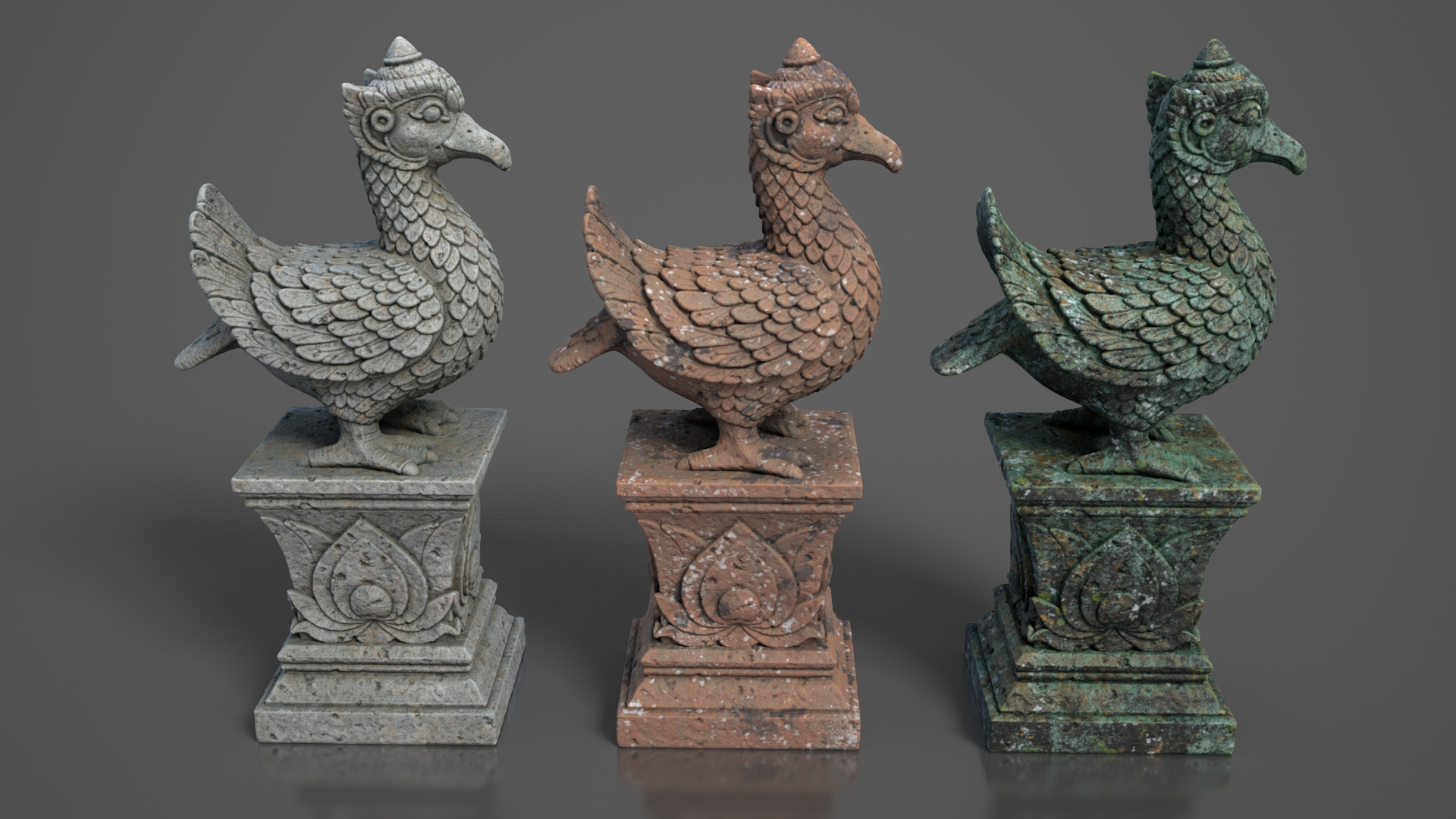 Ancient Khmer Statue26-250523 Low-poly 3D model_3