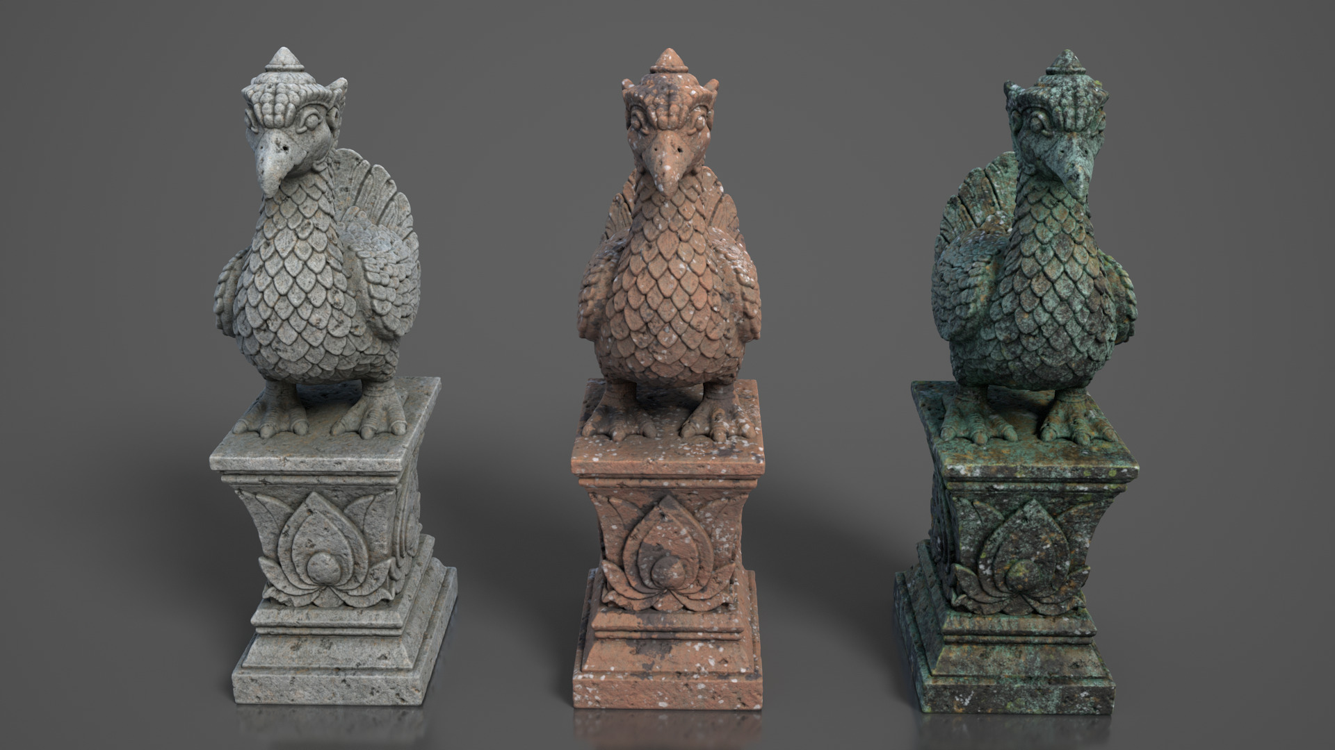 Ancient Khmer Statue26-250523 Low-poly 3D model_1