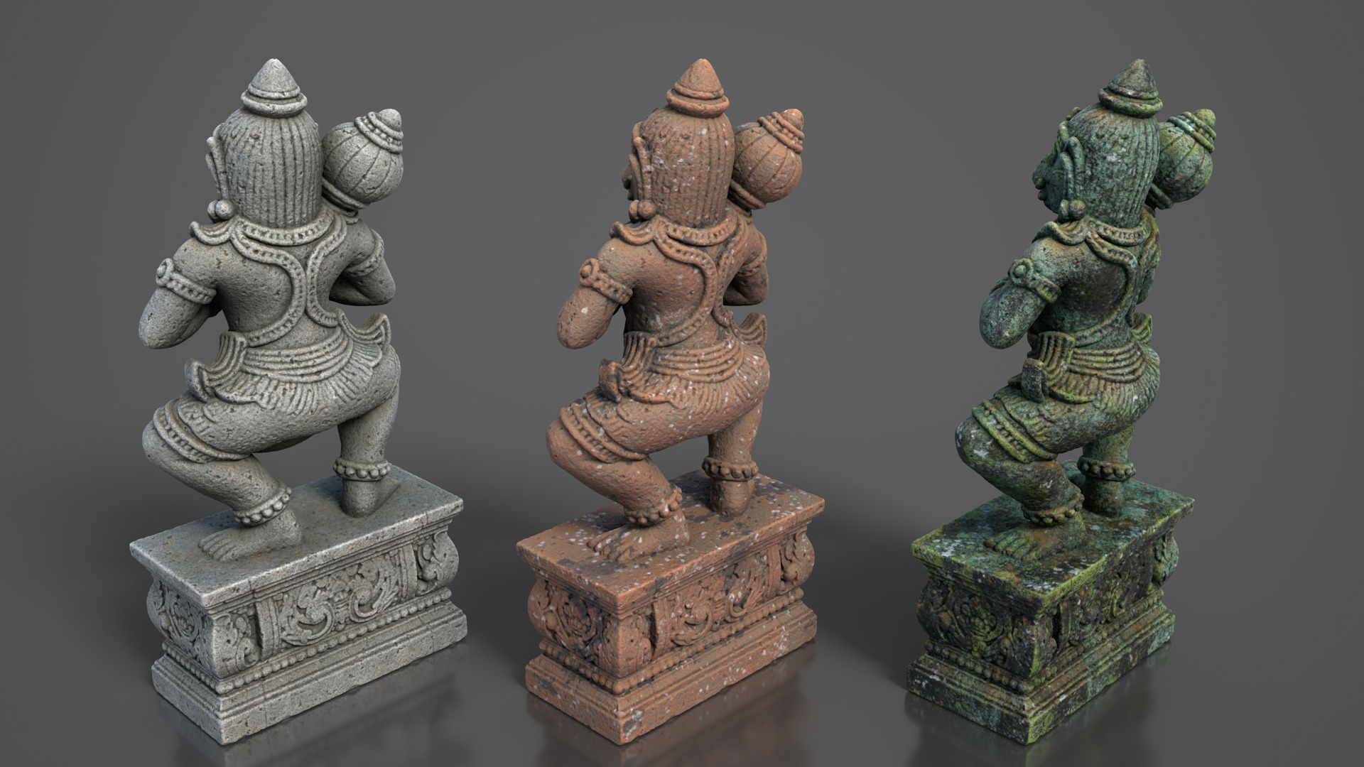 Ancient Khmer Statue28-250523 Low-poly 3D model_6