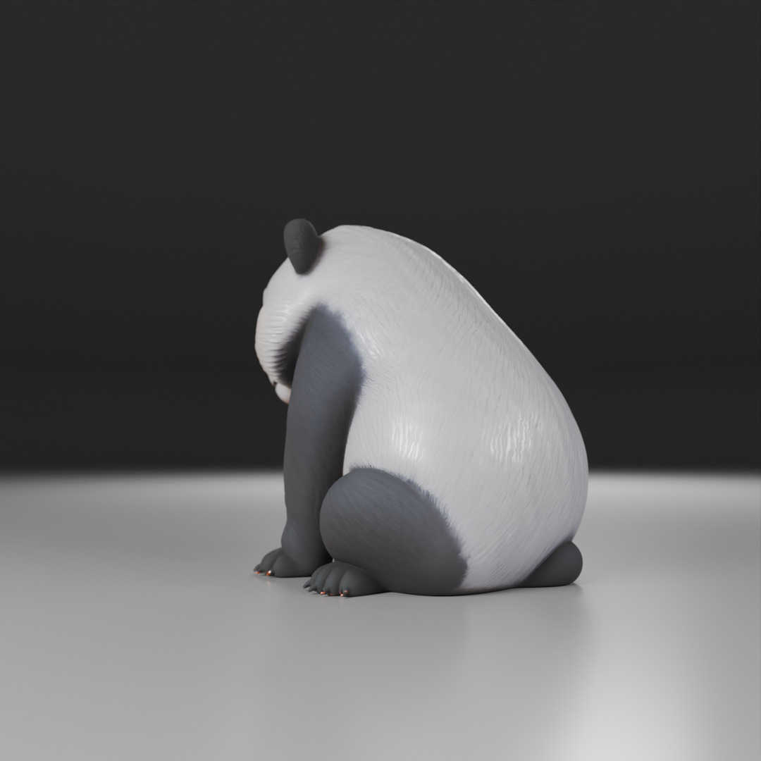 panda bear 3D print model_16