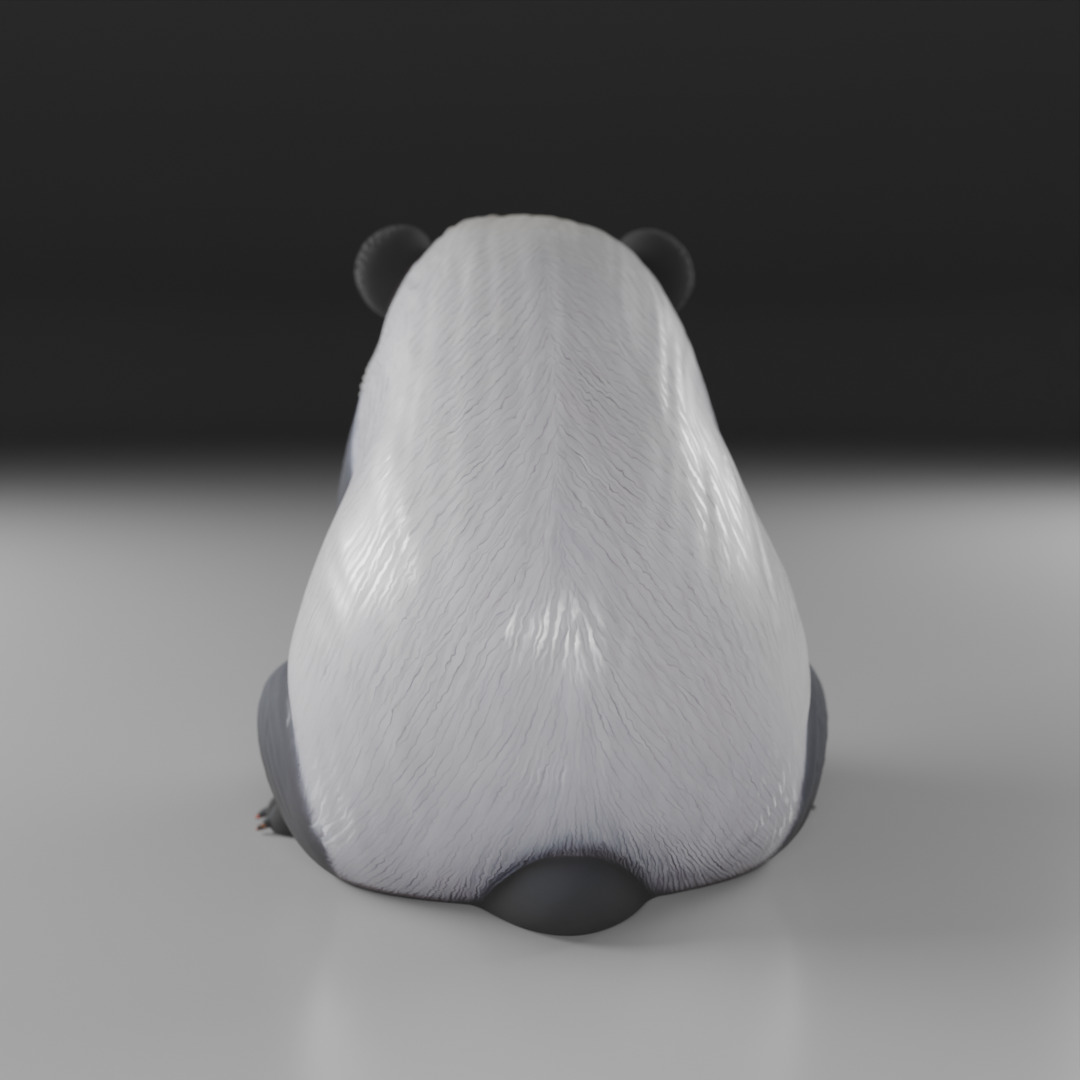 panda bear 3D print model_12