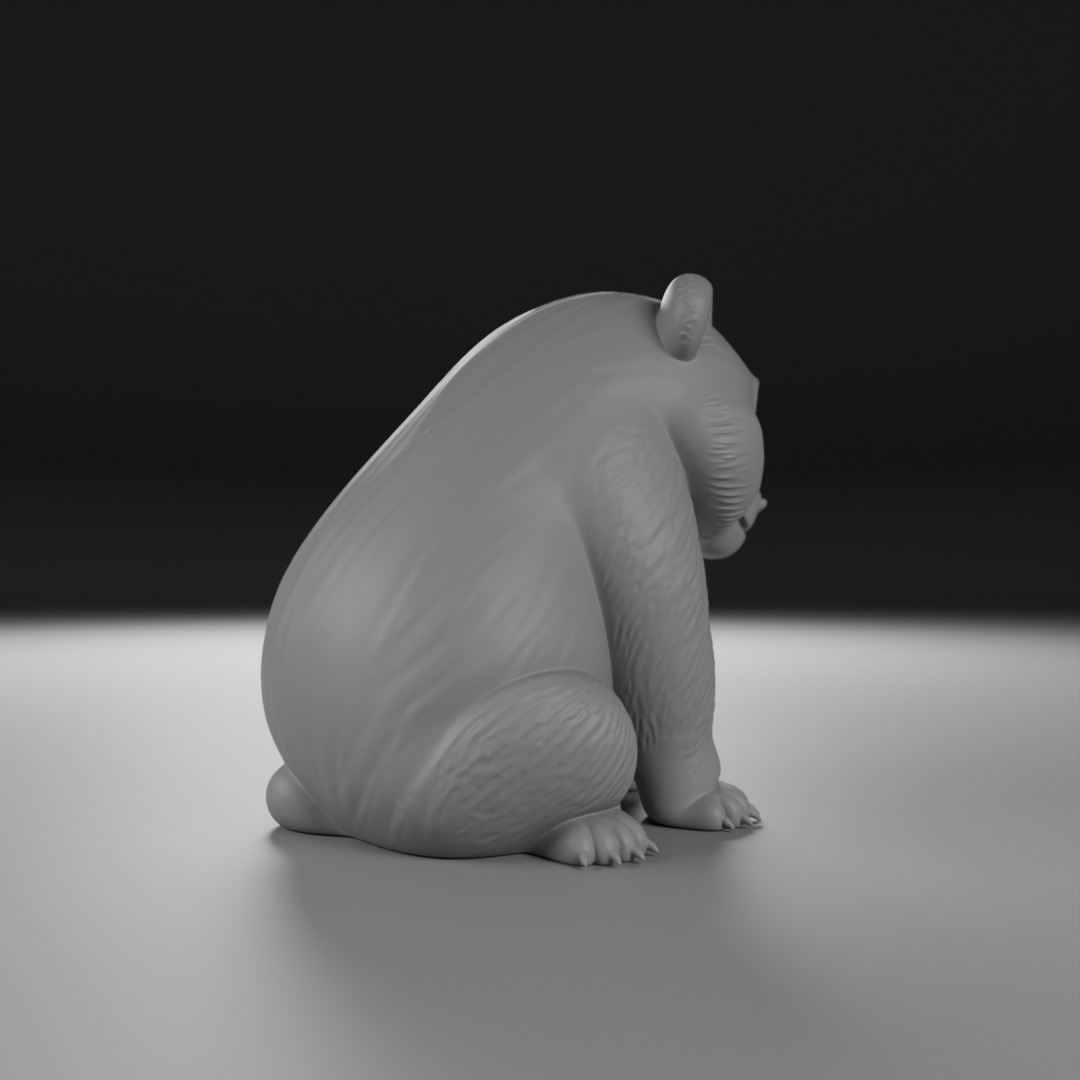 panda bear 3D print model_6
