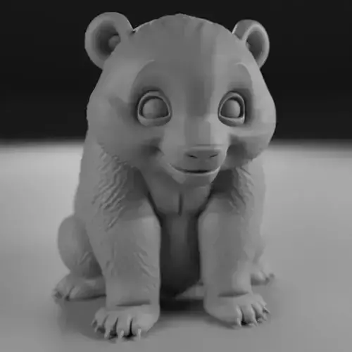 panda bear 3D print model