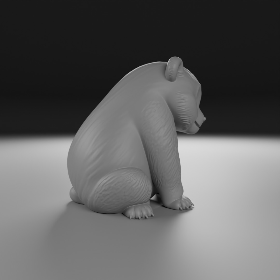 panda bear 3D print model_1