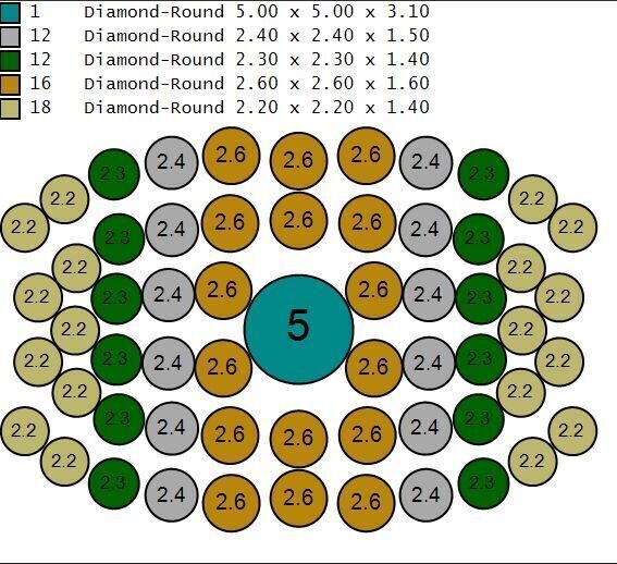 Light Gold Diamond Men Ring 2MR037 3D model_5