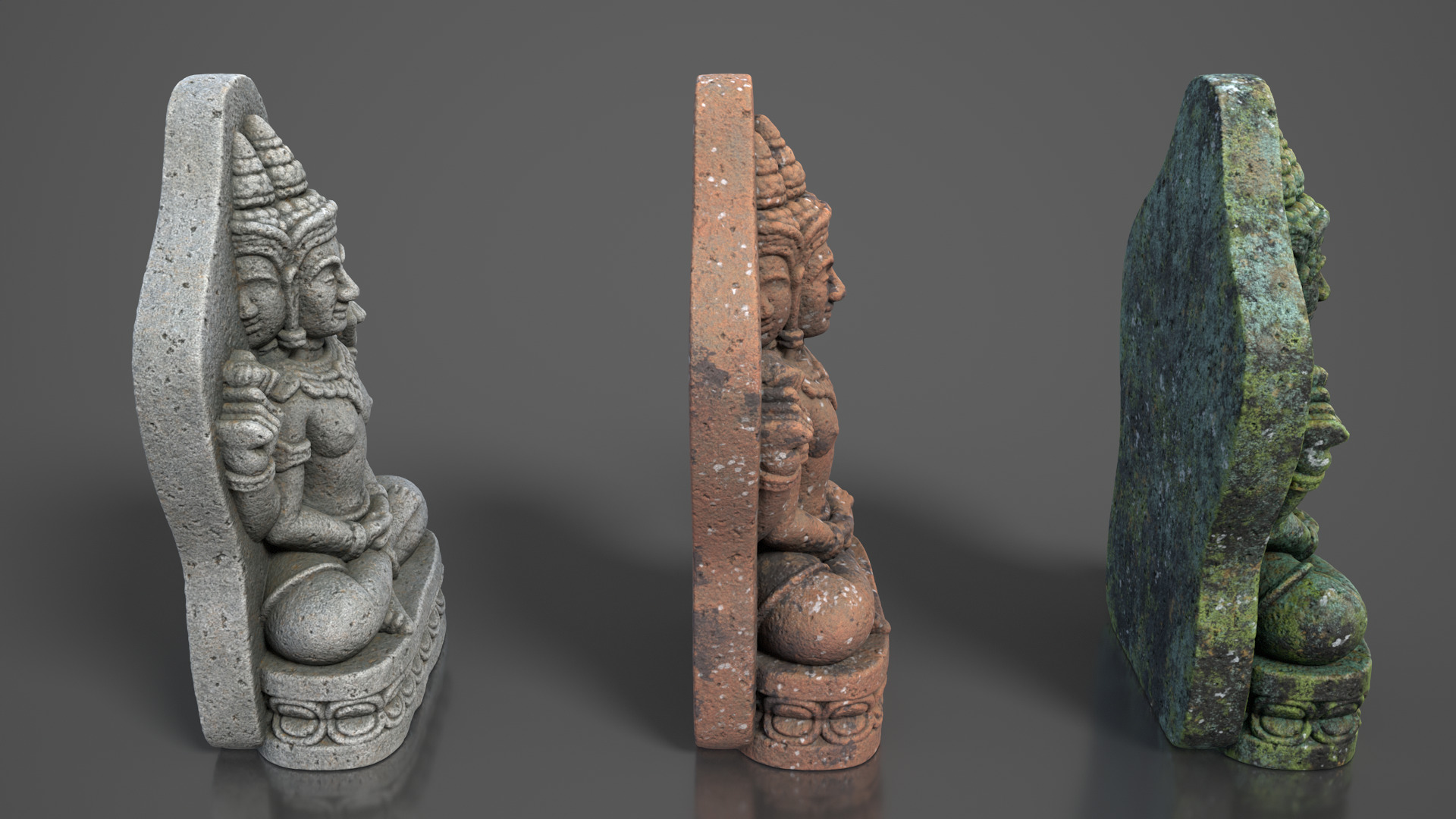 Ancient Khmer Statue29-250523 Low-poly 3D model_3