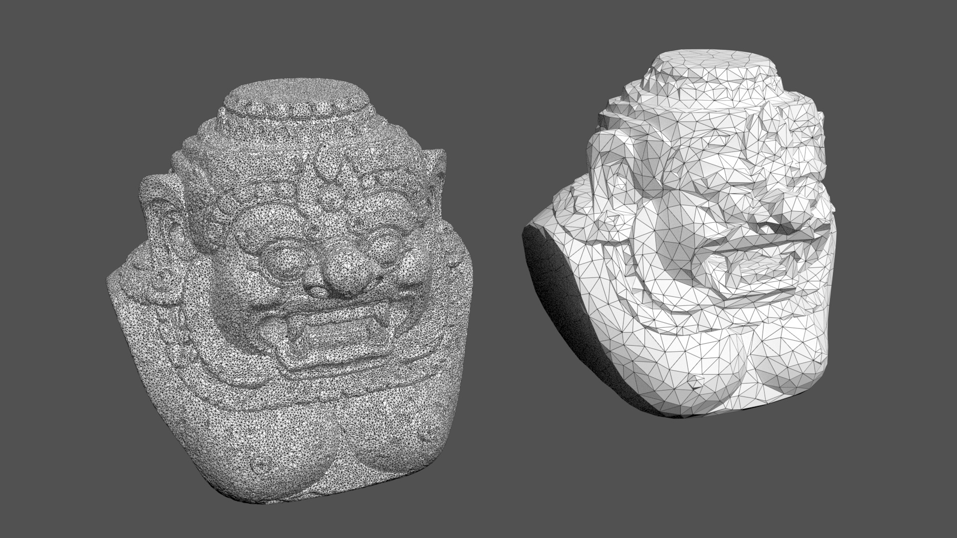 Ancient Khmer Statue30-250523 Low-poly 3D model_9